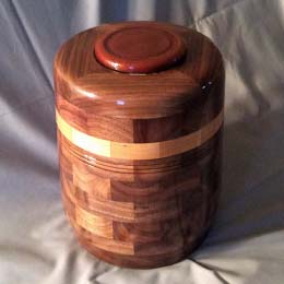 walnut urn